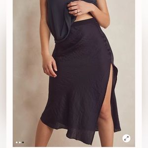 Free People Intimately Free Silk midi skirt